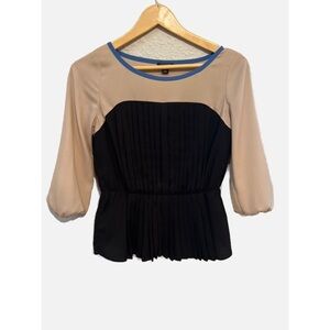 Ann Taylor XSP Color Block Blouse